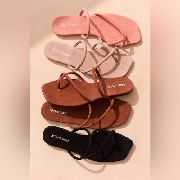 Jeffrey Campbell SASHA STRAPPY Sandals BROWN 8/39 - Picture 1 of 5